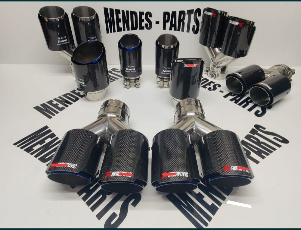 Ponteiras escape tipo akrapovic auto ( ler descrição)