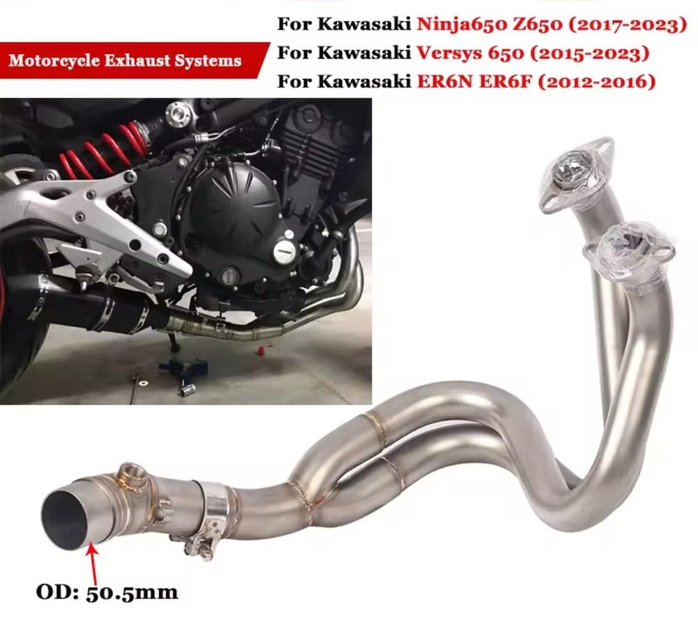 Coletores Kawasaki ER6N ER6F VERSYS NINJA z650